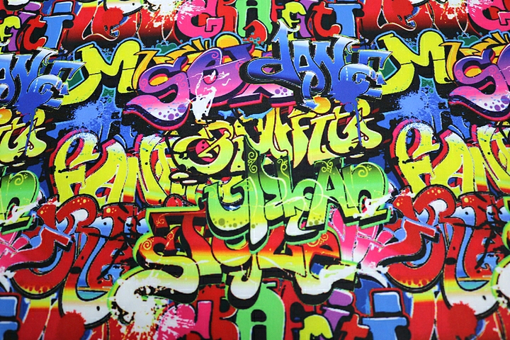 Graffiti (design 2)Lycra - Multi-coloured