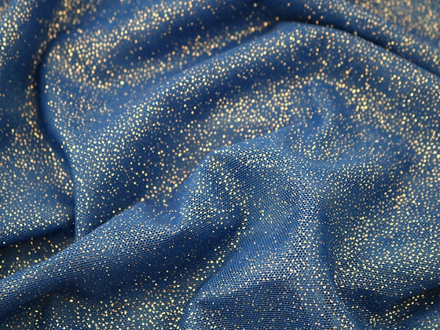 Glitter Stretch Net - Ocean Blue