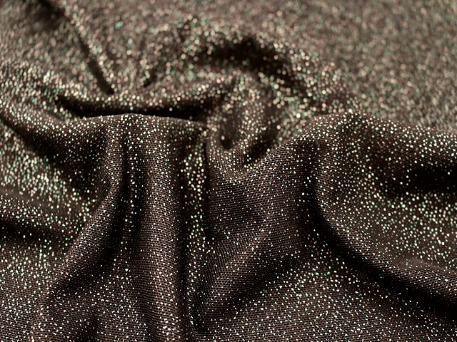 Glitter Stretch Net - Black/Emerald