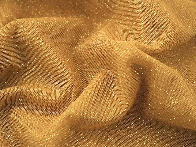 Glitter Stretch Net - Gold/Metallic Gold