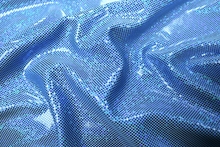 Ice Chip Hologram Lycra - Cornflower Blue/Royal Hologram