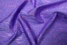 Icicle Hologram Lycra SALE - Cerise Hologram/Purple