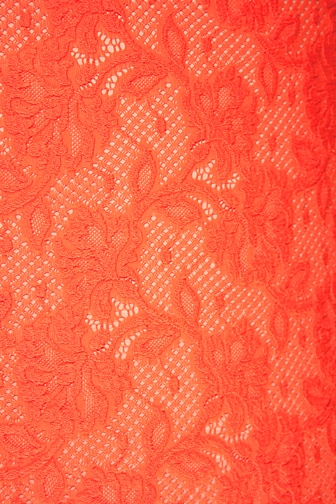 Jasmine Stretch Lace - Flo. Orange