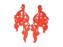 Guipure Motifs - Chloe (260mm x 95mm) - Flame