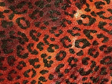 Leopard Lycra - Brick Red/Red