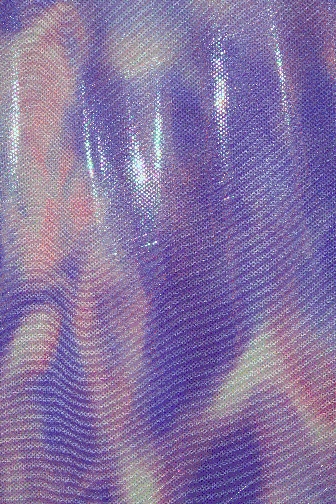 Marble Foiled Lycra - Lilac/Violet