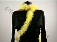 Marabou Feather Trim(Boa=Approx.2 metre piece) - Daffodil