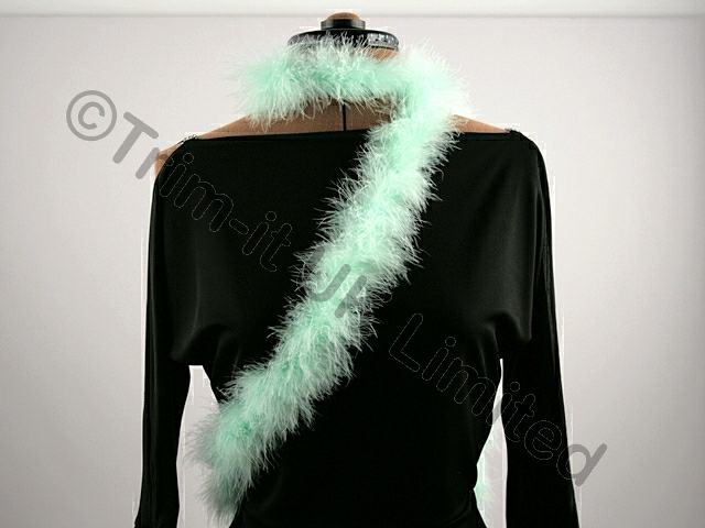 Marabou Feather Trim(Boa=Approx.2 metre piece) - Spearmint