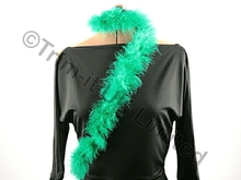 Marabou Feather Trim(Boa=Approx.2 metre piece) - Emerald.