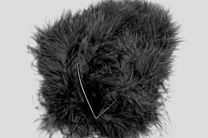 Marabou Small Feathers(approx.20 per pkt.) - Black