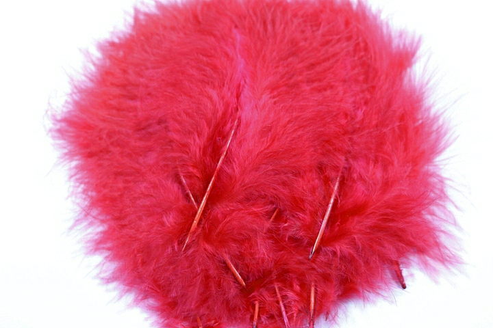 Marabou Small Feathers(approx.20 per pkt.) - Red