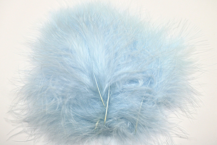 Marabou Small Feathers(approx.20 per pkt.) - Pale Blue