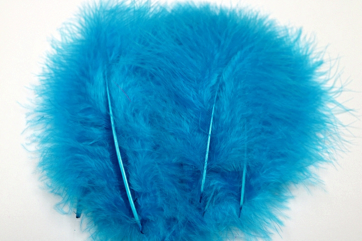 Marabou Small Feathers(approx.20 per pkt.) - Turquoise