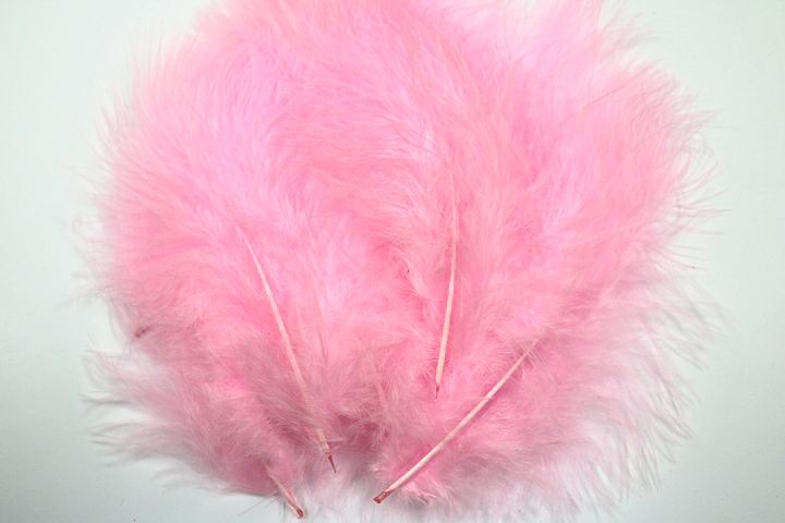 Marabou Small Feathers(approx.20 per pkt.) - Candy Floss Pink