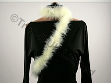 NEW Marabou Feather Trim(Pkt.= 10 metre) - Camelia