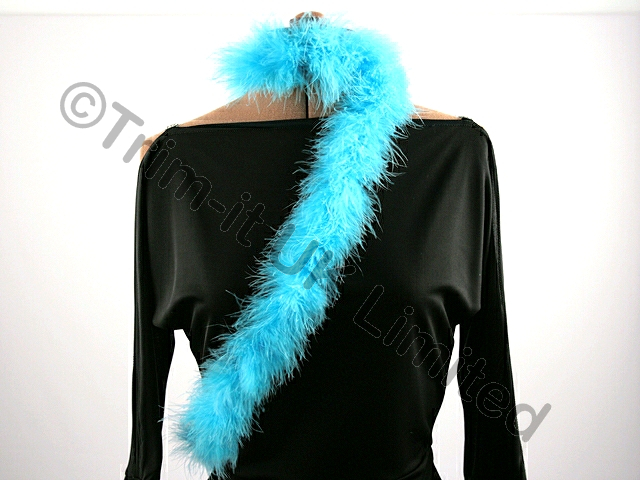 NEW Marabou Feather Trim(Pkt.= 10 metre) - Barbados