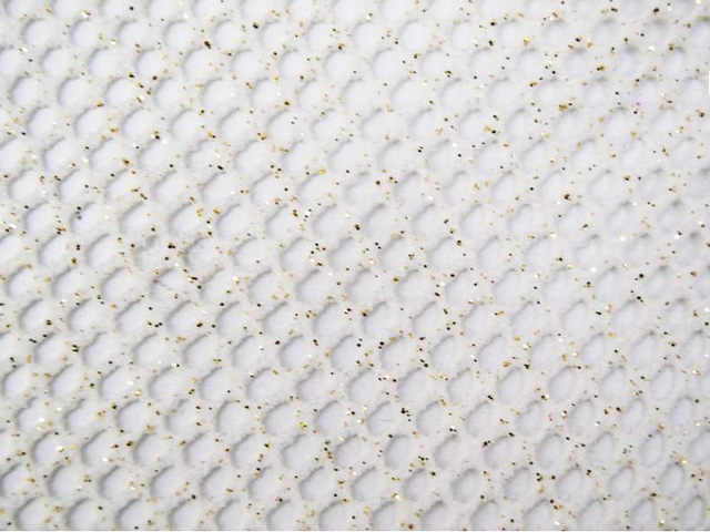 metallic Spandex 3mm Fishnet - Ivory/Metallic Gold