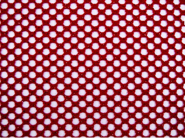 metallic Spandex 3mm Fishnet - Red/Metallic Red