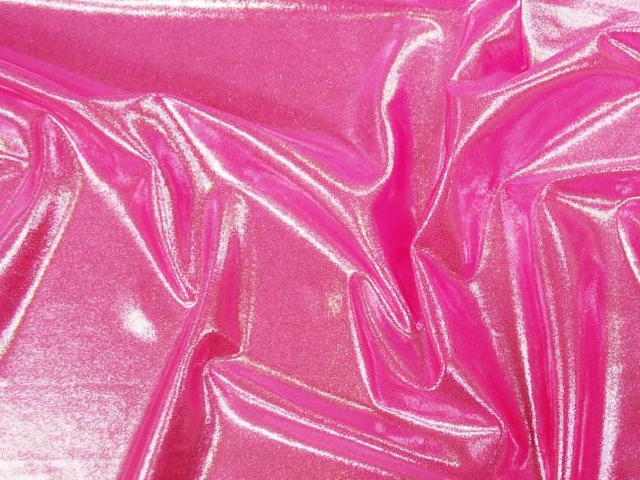 Metallica Lycra Shine - Neon Cerise/Metallic Silver