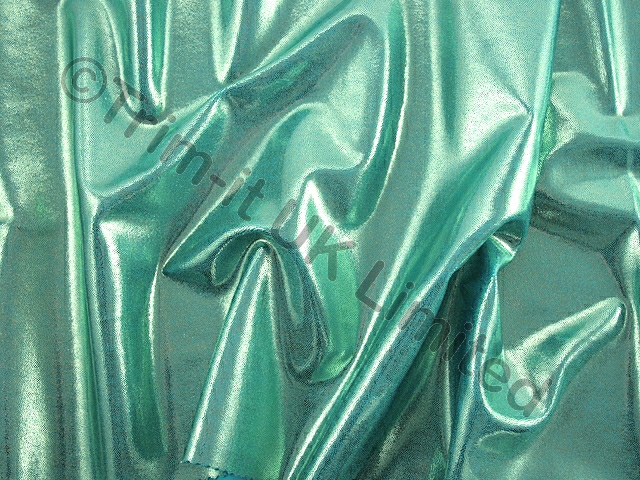 Metallica Lycra Shine - Pale Turquoise/Metallic Aqua