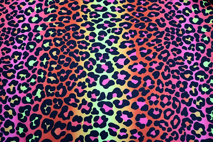 Ombre Leopard Lycra - Flo.Multi