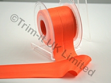 Satin Chiffon Bias - Flo. Orange