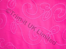 Pirouette Embroidered Superflo Georgette SALE - Electric Pink