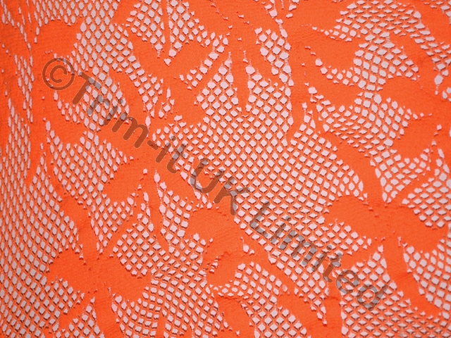 Palm Stretch Lace - Flo. Orange