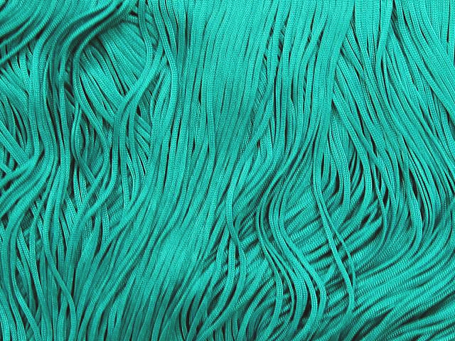 Rayon(Tactel)Cut NONE STRETCH Fringe 15cm SALE - Jade(Peacock)