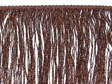 Stretch Top Metallic Rayon Fringe 15cm - Metallic Bronze