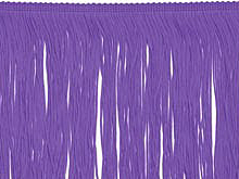 Stretch Top Rayon(Tactel) Fringe 15cm - Amethyst.