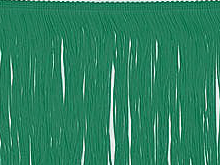 Stretch Top Rayon(Tactel) Fringe 15cm - Emerald.