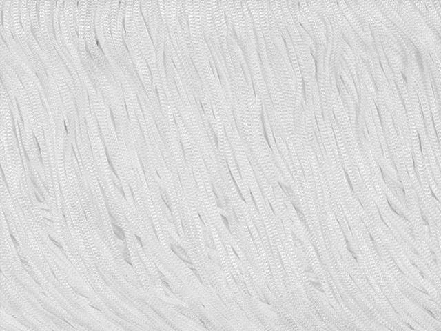 Rayon Fringe 5cm (Budget) - White