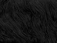 Stretch Top Rayon(Tactel)Fringe 60cm - Black