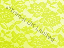 Rose Bud Stretch Lace - Tropic Lime