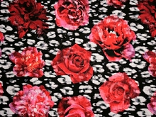 Rose Skin Dance Crepe Special Offer was 30 - Black/white/Flamenco Red/Electric Pink