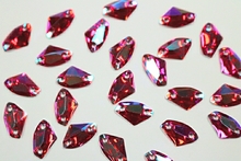 Galactica 14x9mm Coloured AB resin Stones - Electric Pink AB