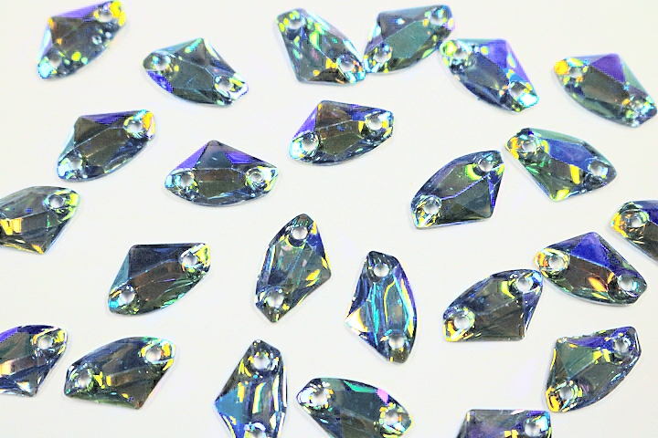 Galactica 14x9mm Coloured AB resin Stones - Light Sapphire AB