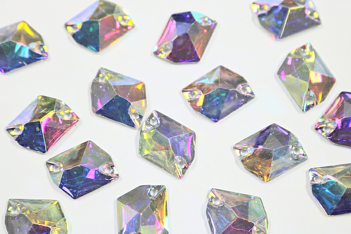 Cosmic 20x16mm Coloured AB resin Stones - Crystal AB