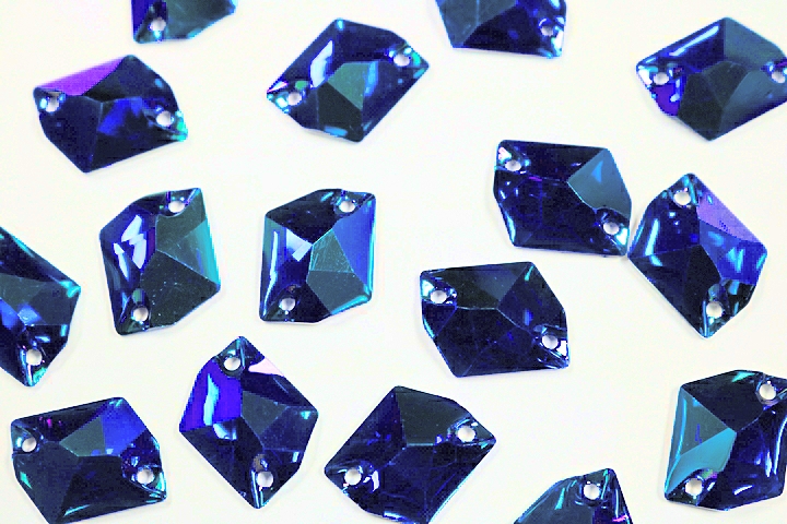 Cosmic 20x16mm Coloured AB resin Stones - Bright Sapphire AB