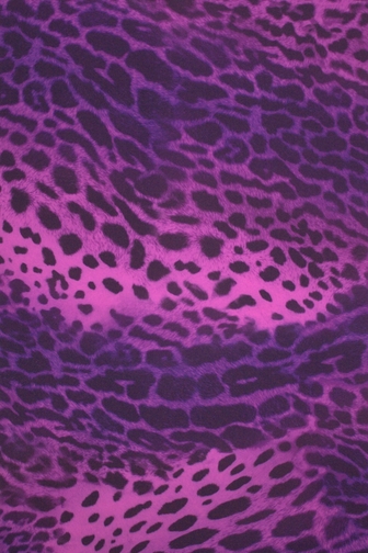 Savannah Animal Print Lycra - Electric Pink/Grape/Black