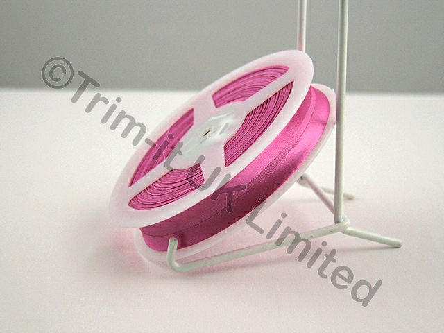 Satin Bias Binding 19mm Wide (25m Roll) - Electric Pink