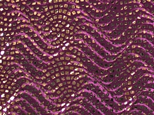 Supreme Embossed Mosaic met. Stretch Velvet - Plum