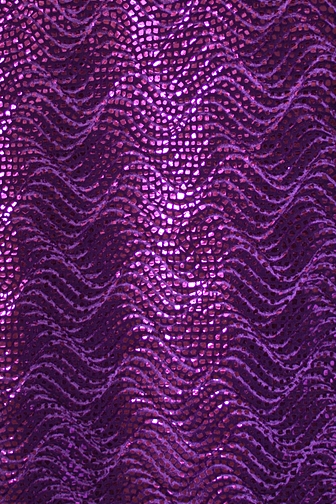 Supreme Embossed Mosaic met. Stretch Velvet - Grape