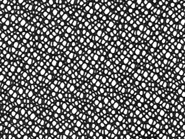 Stretch Metallic Web Fishnet (3mm/6mm) - Black/metallic Silver