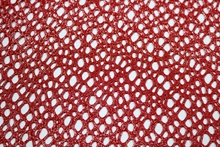 Stretch Metallic Web Fishnet (3mm/6mm) - Red/Metallic Silver