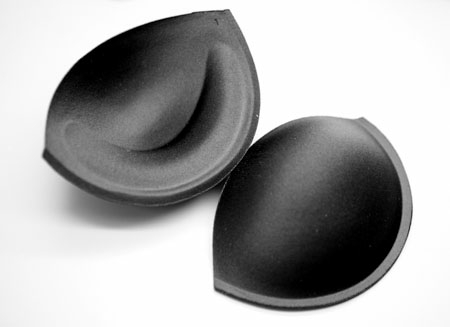 Bra Cups With Uplift Large - Black