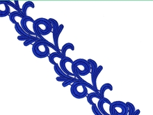 Victoria Guipure lace Ribbon - Cobalt.