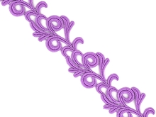 Victoria Guipure lace Ribbon - Orchid