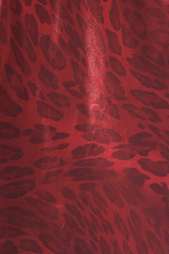 Wild Metallic Lycra - Red/Black